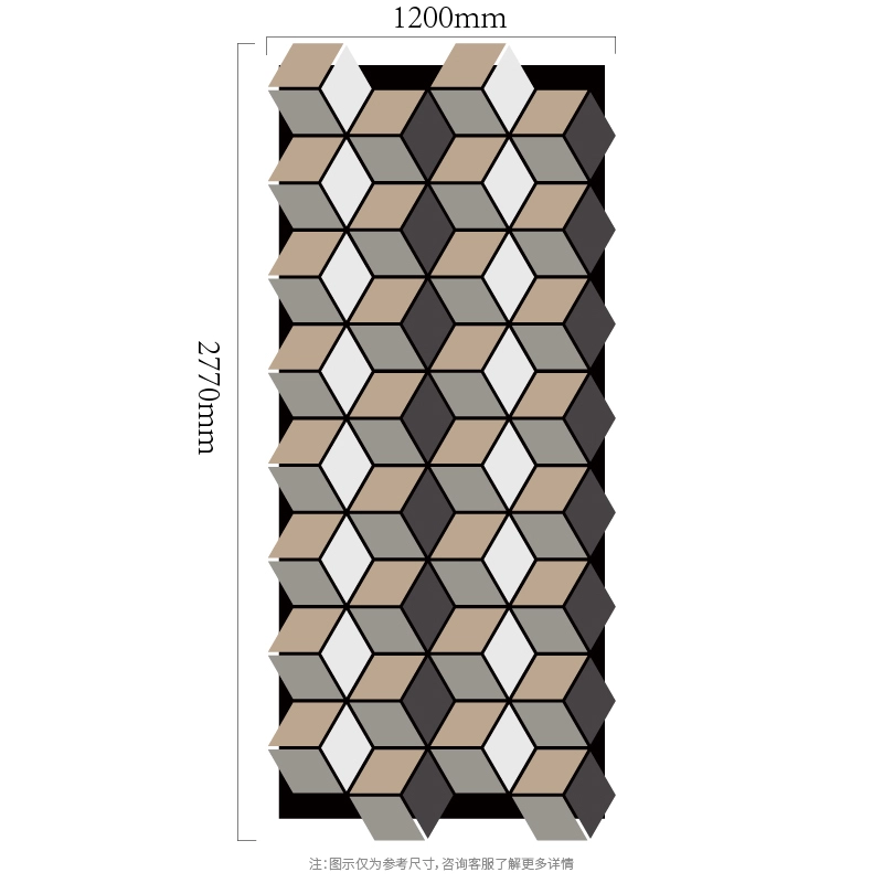 3D Cube Column Modular MDF-on-PET បន្ទះជញ្ជាំងសូរស័ព្ទ