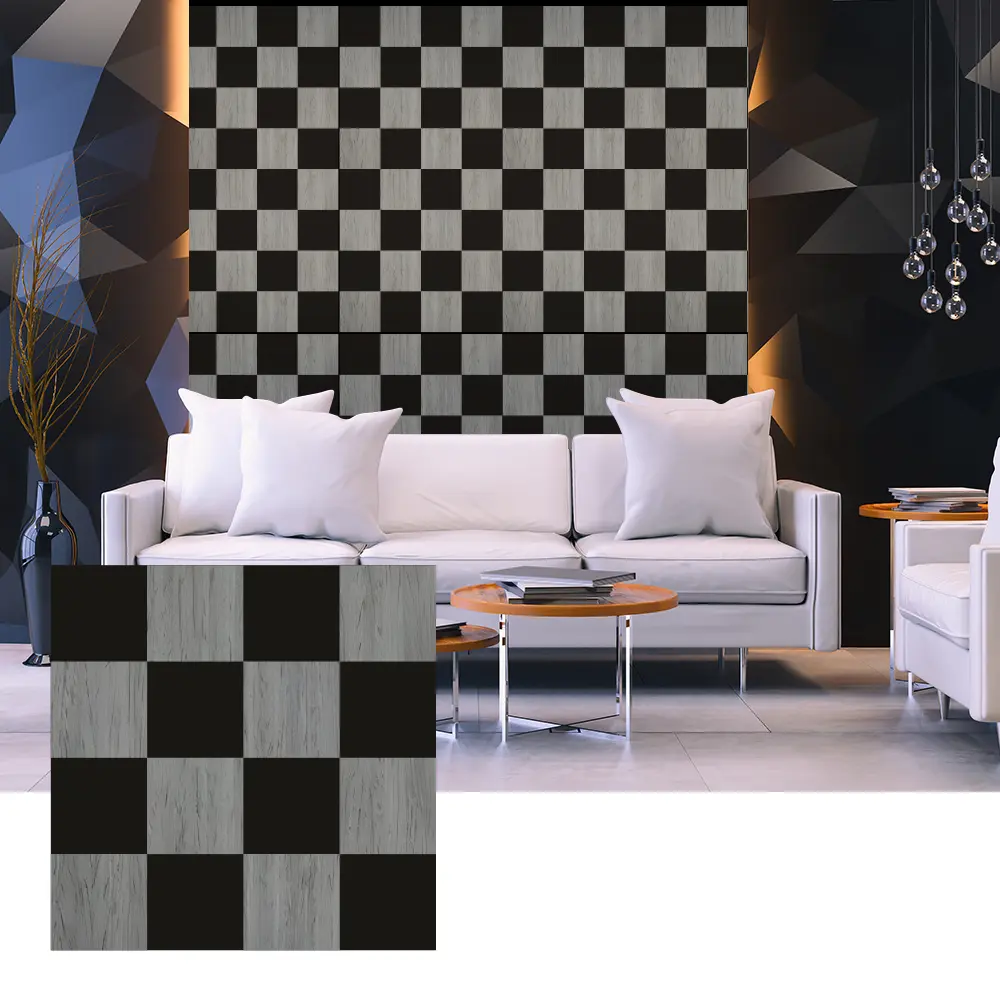 បន្ទះសូរស័ព្ទ 3D Wood Veneer សម្រាប់ការរចនាជញ្ជាំងខាងក្នុង