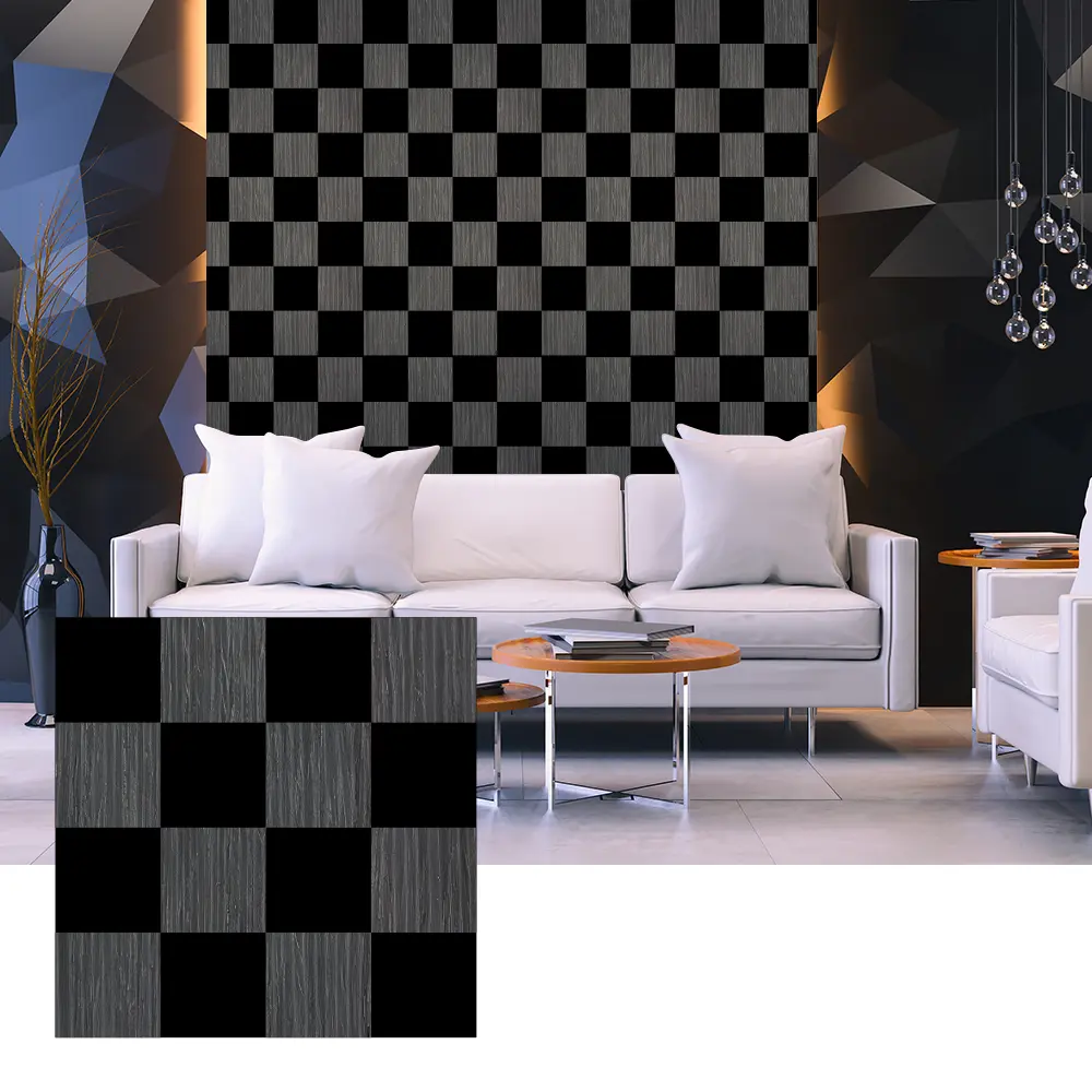 បន្ទះសូរស័ព្ទ 3D Wood Veneer សម្រាប់ការរចនាជញ្ជាំងខាងក្នុង