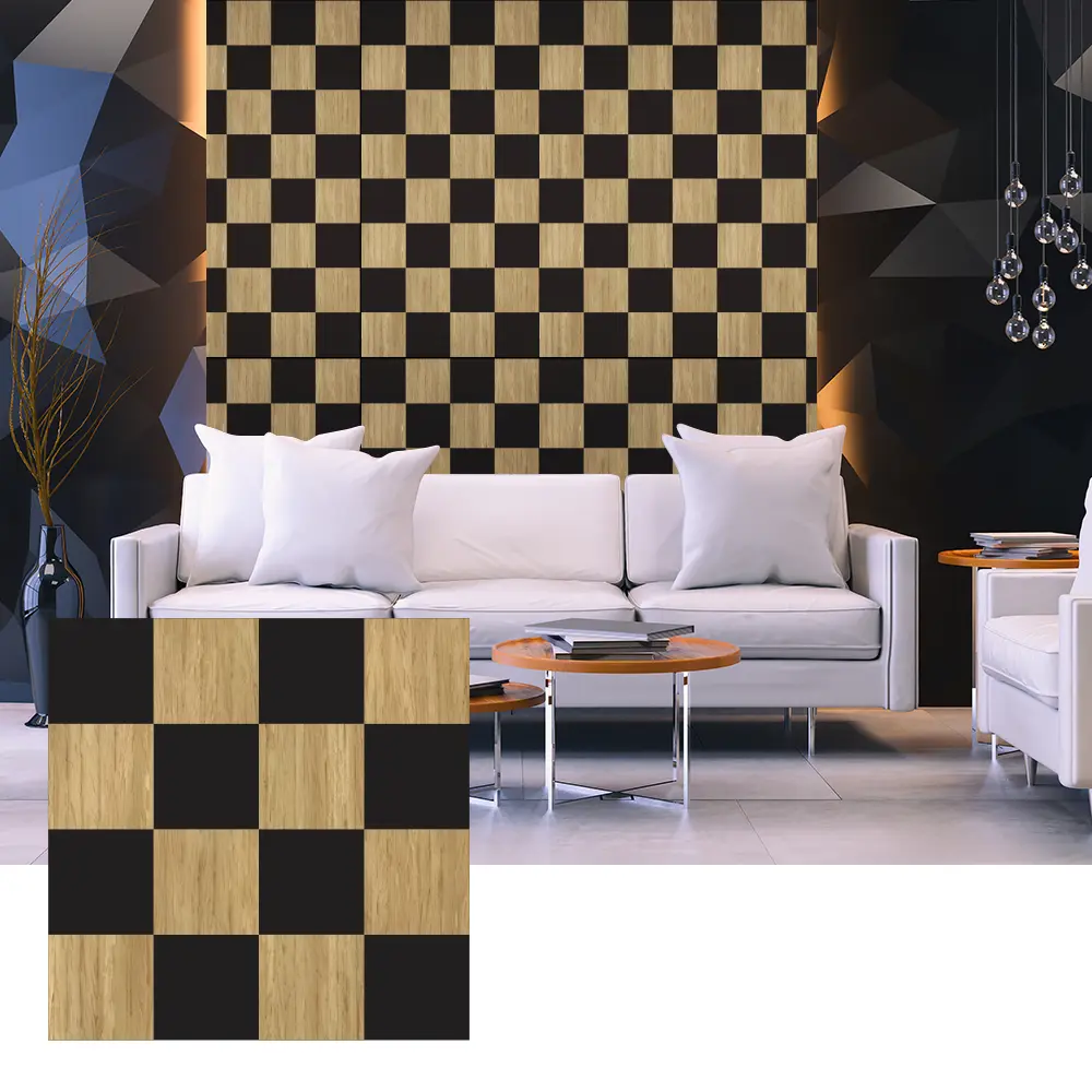 បន្ទះសូរស័ព្ទ 3D Wood Veneer សម្រាប់ការរចនាជញ្ជាំងខាងក្នុង បន្ទះសូរស័ព្ទ 3D Wood Veneer សម្រាប់ការរចនាជញ្ជាំងខាងក្នុង