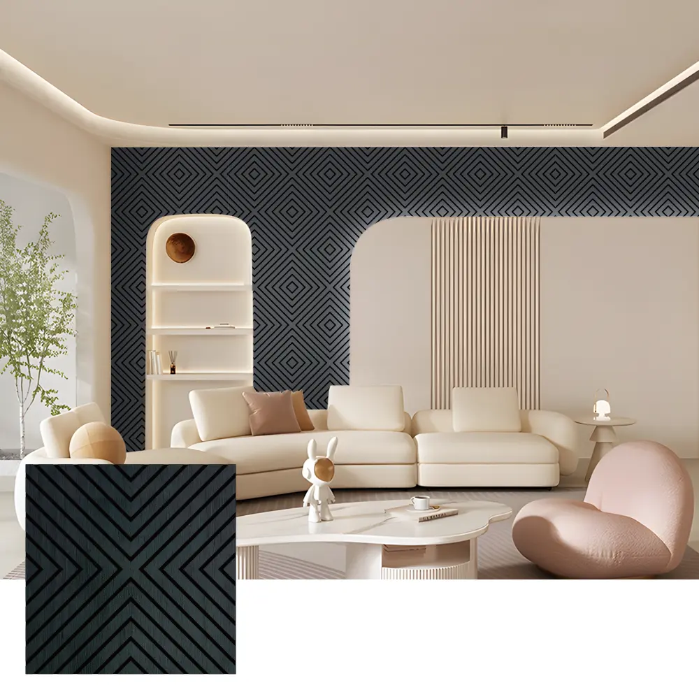 បន្ទះជញ្ជាំងសូរស័ព្ទឈើ Akupanel សម្រាប់ការប្រើប្រាស់ខាងក្នុង