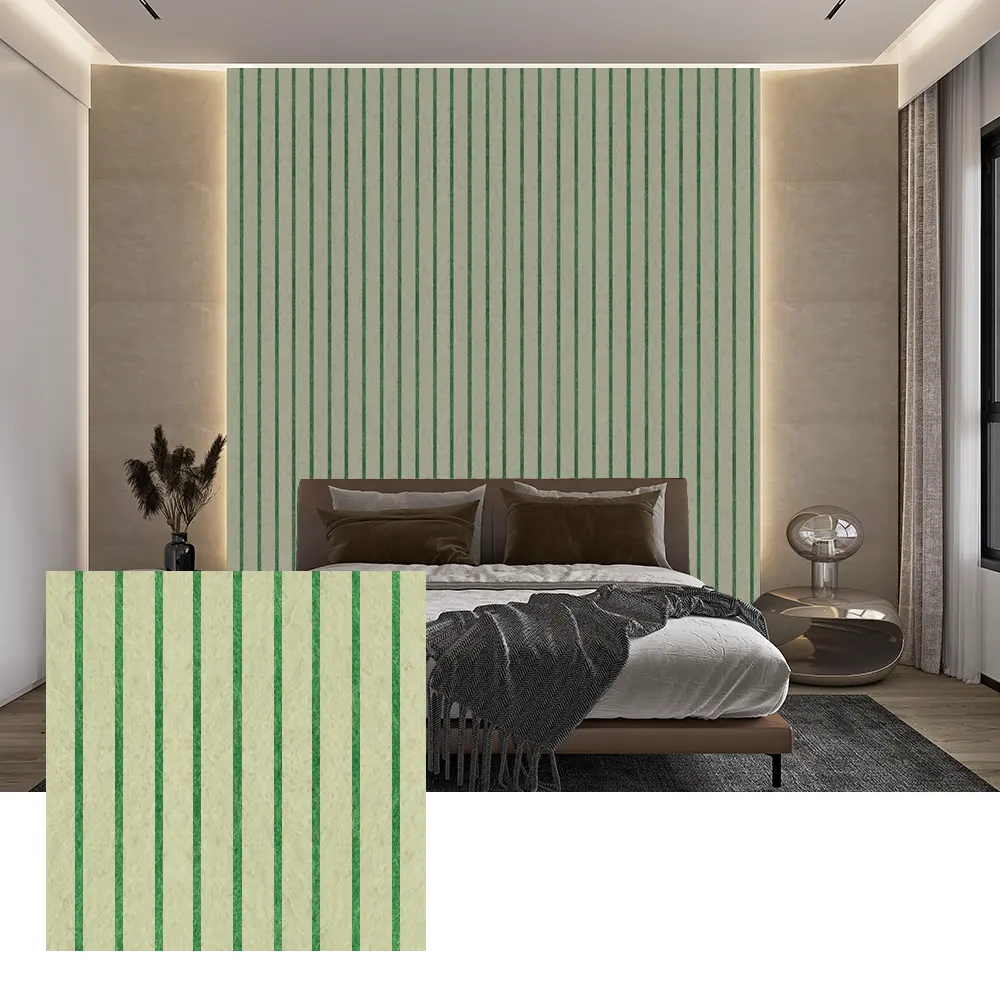 បន្ទះសូរស័ព្ទ PET ពណ៌សម្រាប់ការតុបតែងជញ្ជាំងខាងក្នុង