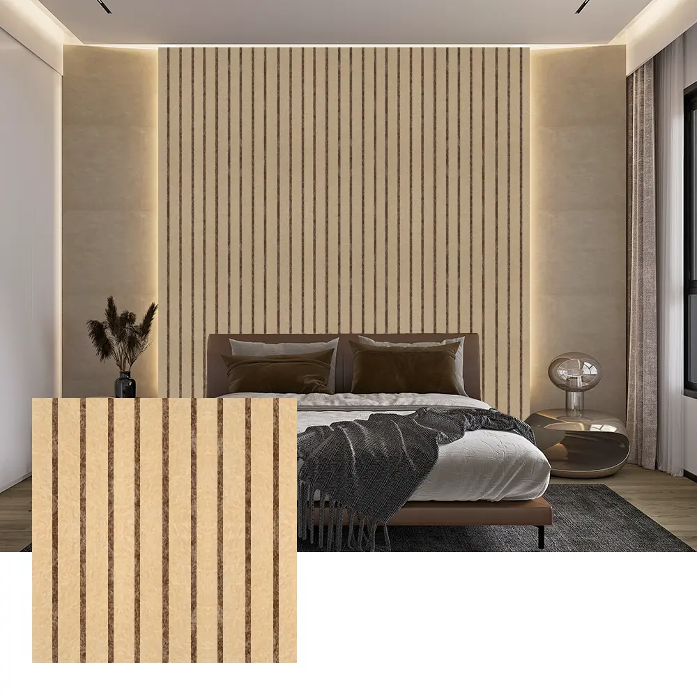 បន្ទះសូរស័ព្ទ PET ពណ៌សម្រាប់ការតុបតែងជញ្ជាំងខាងក្នុង