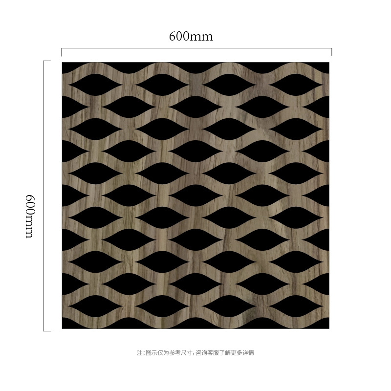 Eye Weave Lattice MDF-on-PET បន្ទះជញ្ជាំងសូរស័ព្ទ