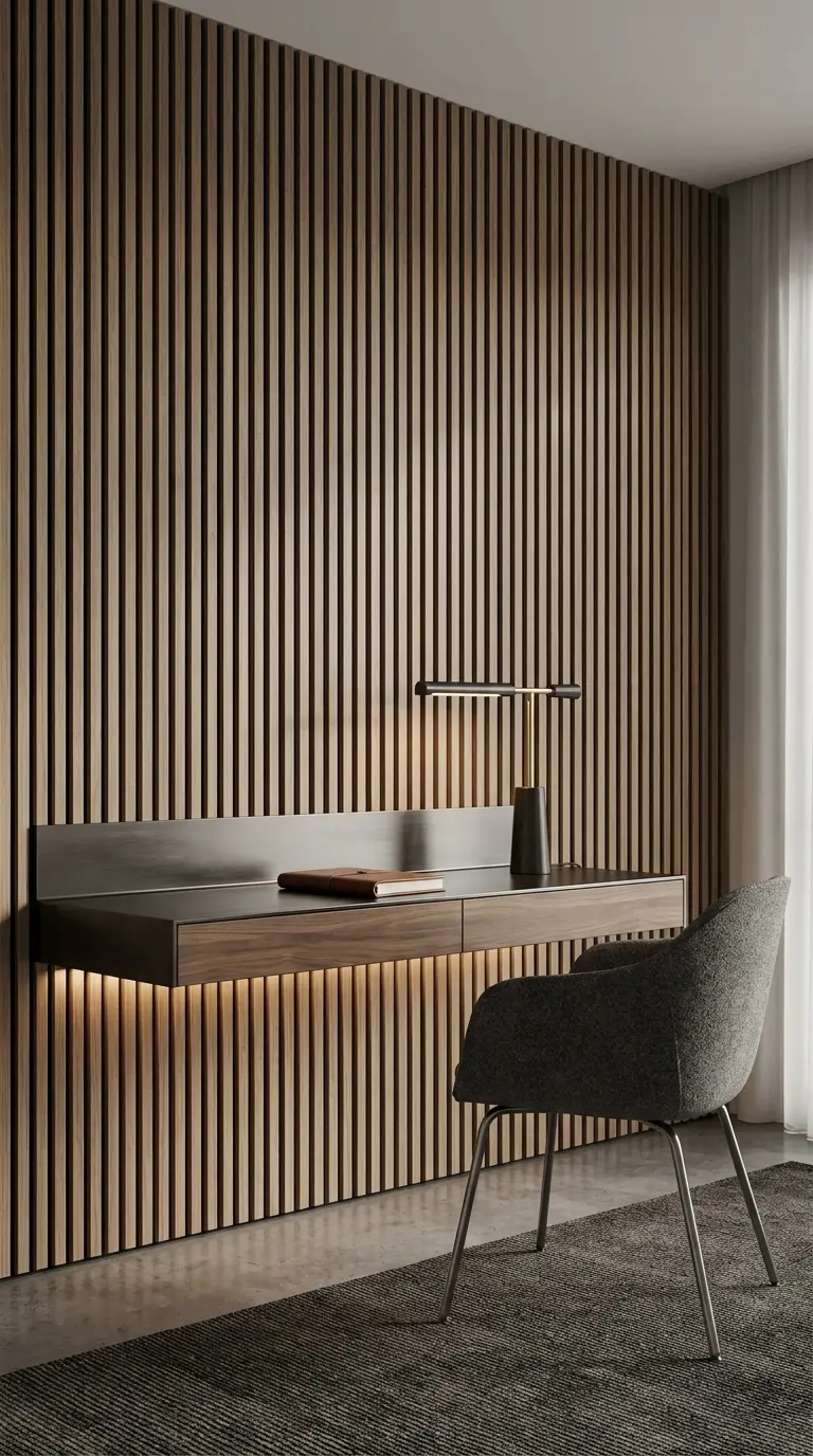 Wood Veneer Acoustic Panels for Bedroom Wall Decoration