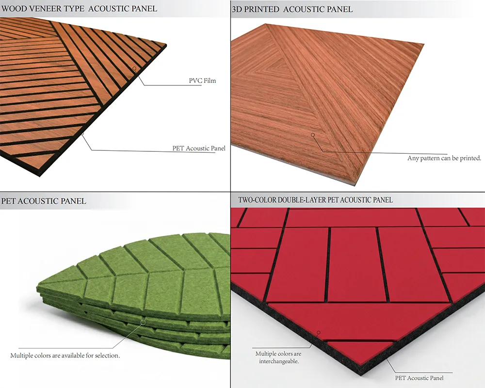 Wood Veneer Acoustic Panels for Bedroom Wall Decoration