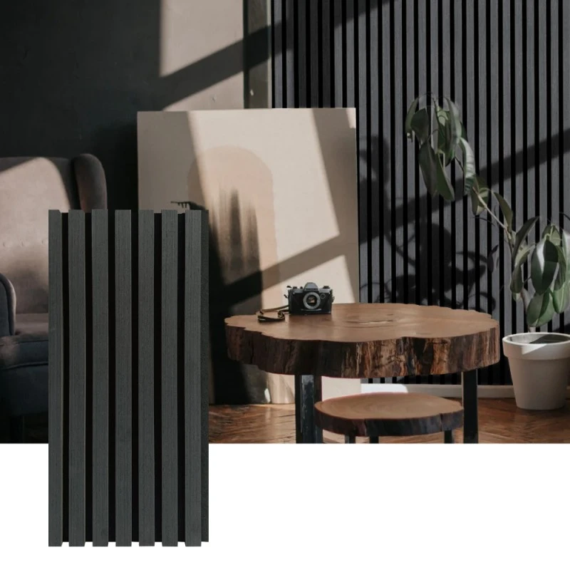 Wood Slat Acoustic Wall Panel សម្រាប់ការស្រូបសំឡេងខាងក្នុង