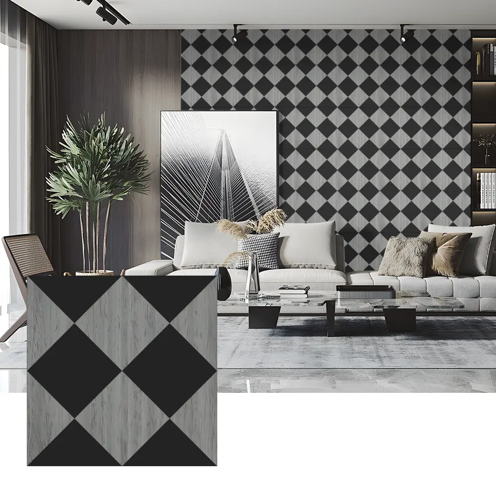 Wood Veneer Acoustic Panels សម្រាប់ការតុបតែងជញ្ជាំងបន្ទប់គេង