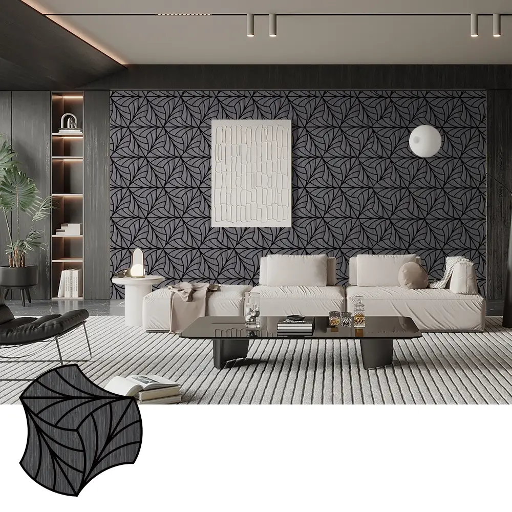 Wood Veneer Acoustic Panels សម្រាប់ Music Studio Sound Control Wood Veneer Acoustic Panels សម្រាប់ Music Studio Sound Control