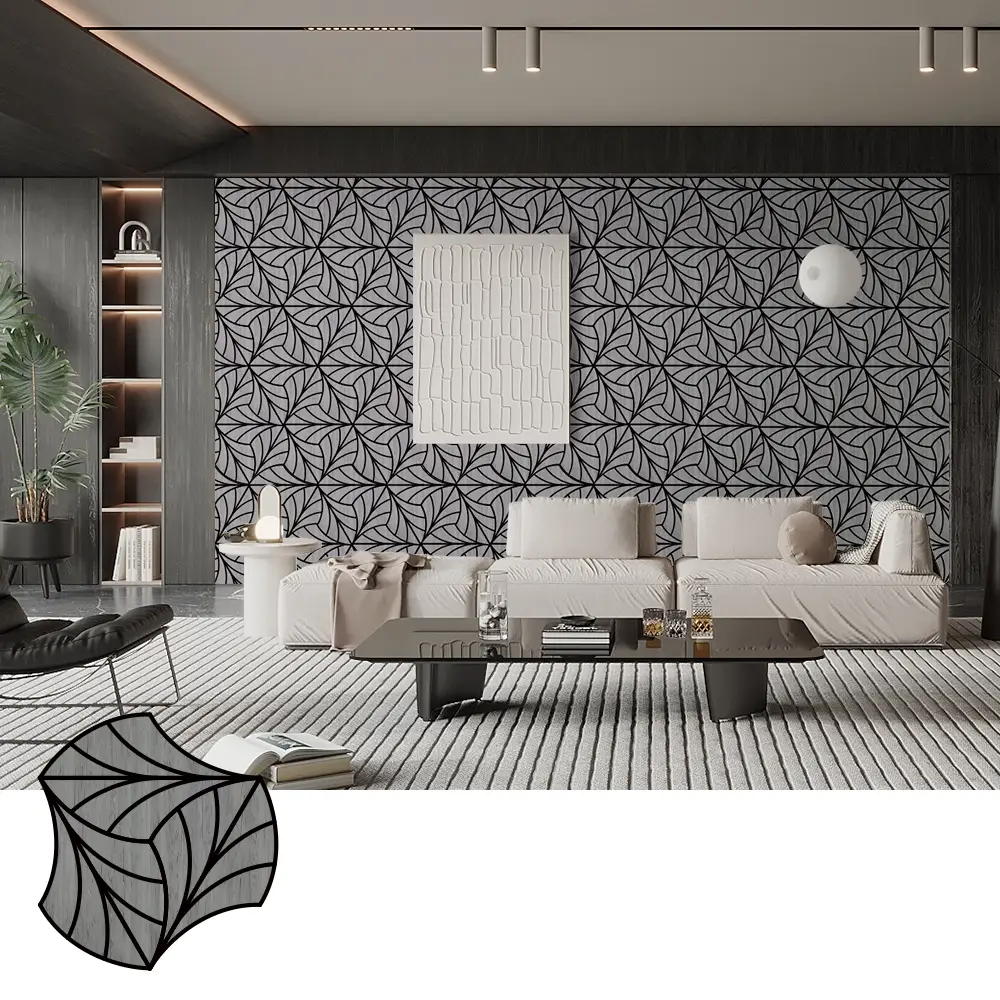 Wood Veneer Acoustic Panels សម្រាប់ Music Studio Sound Control